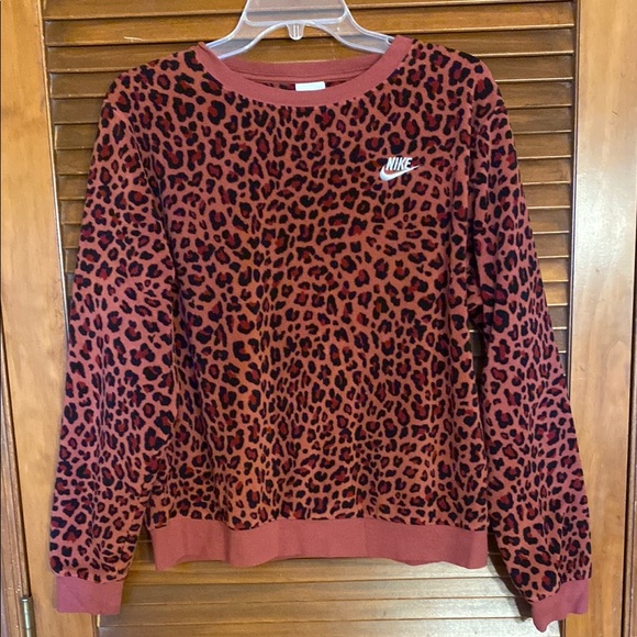Nike Tops - Nike Leopard Print Sweatshirt